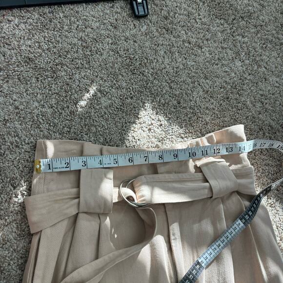 NWT Sea New York Cara Twill Pants Khaki Paper Bag Pants Sz 10 Oversized Relaxed - Picture 12 of 16